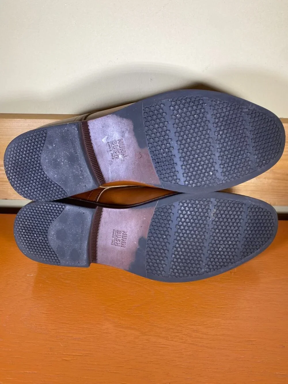 Nunn Bush Carmelo Cap Toe Oxford Size 11 Wide # 81511221 Leather Insoles
